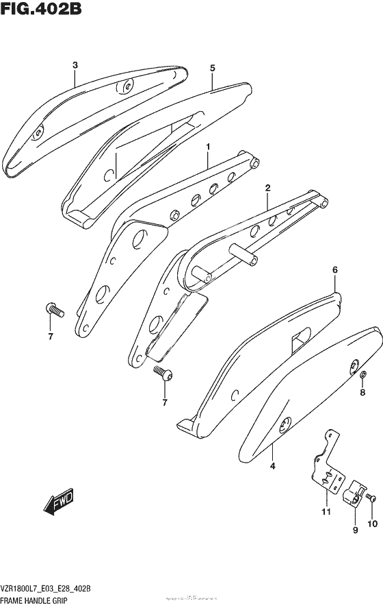 Задний кронштейн (Vzr1800Bzl7 E03)