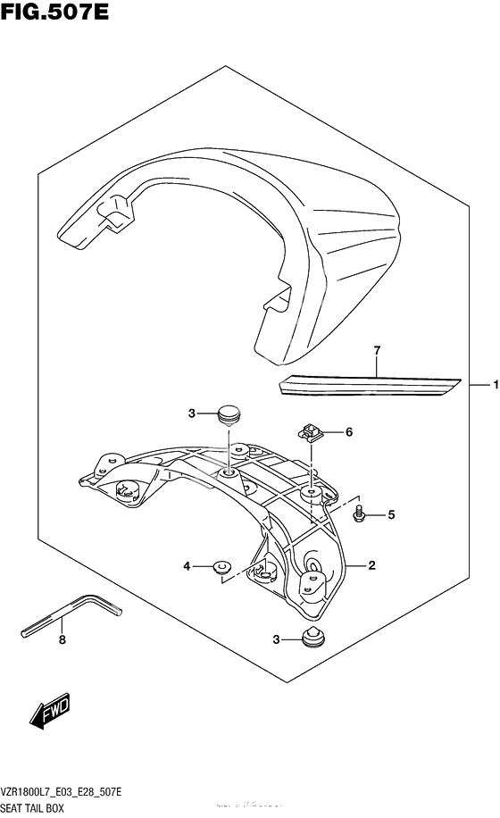 Заглушка сиденья пассажира (For Bbd) (Vzr1800Bzl7 E28)