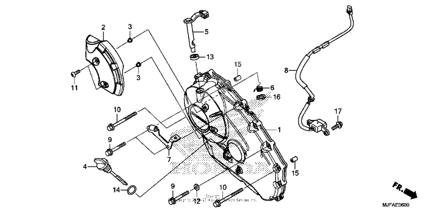 Right crankcase cover (1)