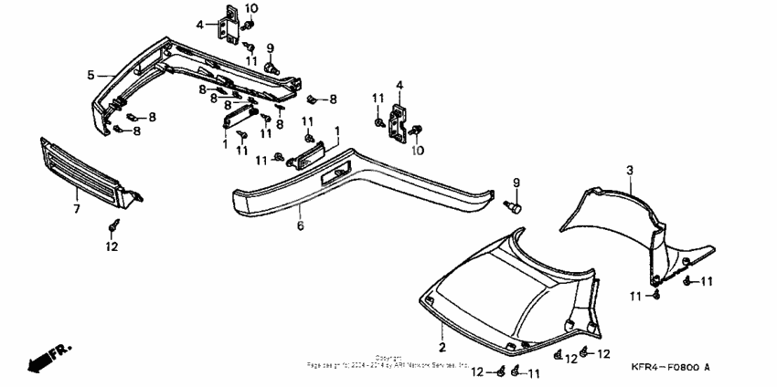 Front lower cover + front fender