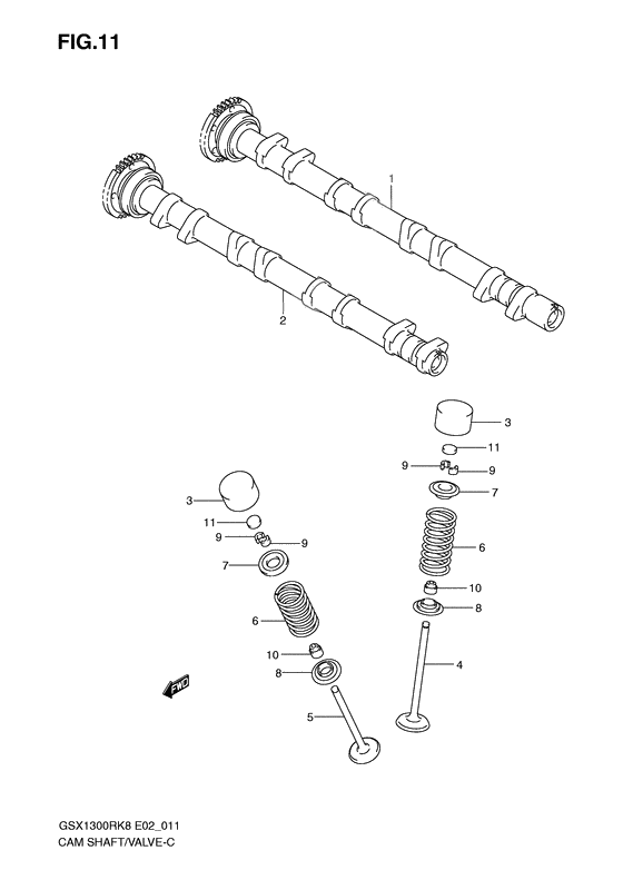 Camshaft/valve