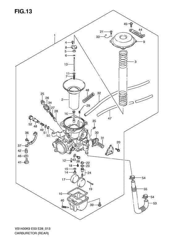 Carburetor assy              

                  Rear