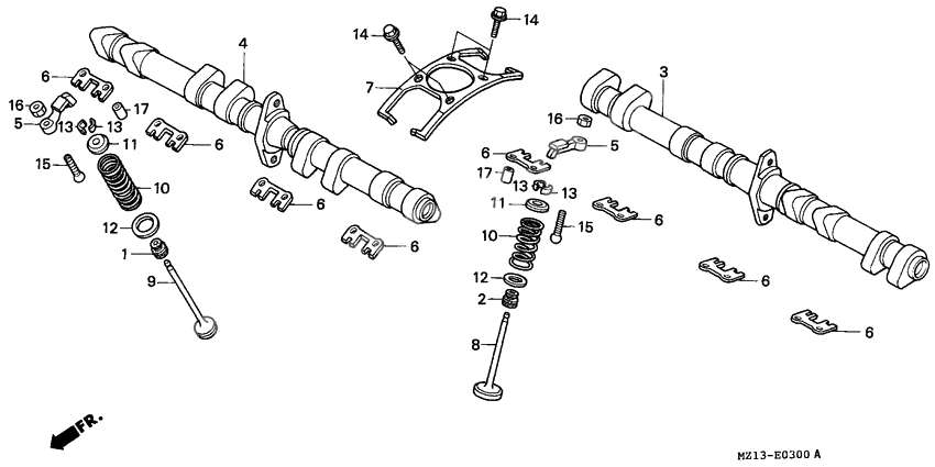 Camshaft/valve