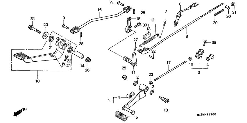 Brake pedal assy
