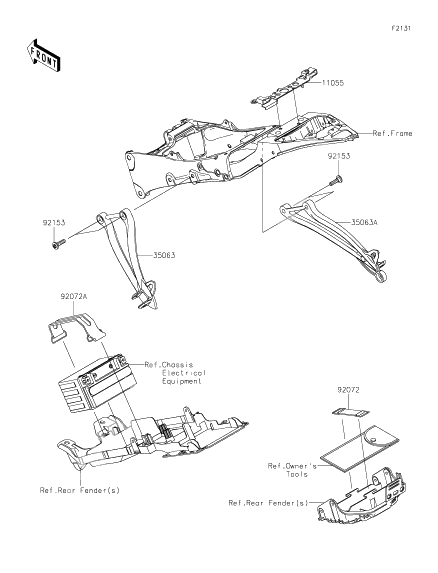 Frame fittings(rear)