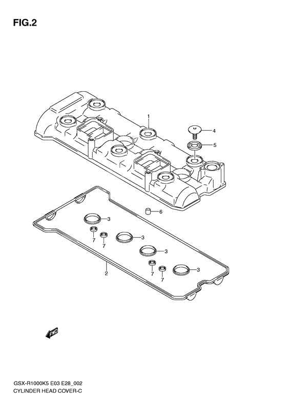 Cylinder head cover