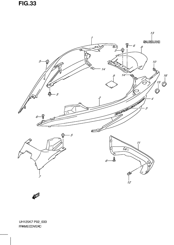 Frame cover              

                  Model k7