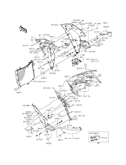 Cowling lower (PFF)