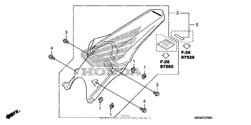 Rear fender