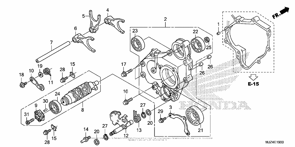 Копирный вал & Вилки & Вал переключения