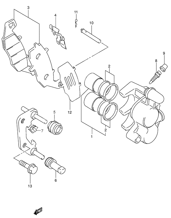 Front caliper