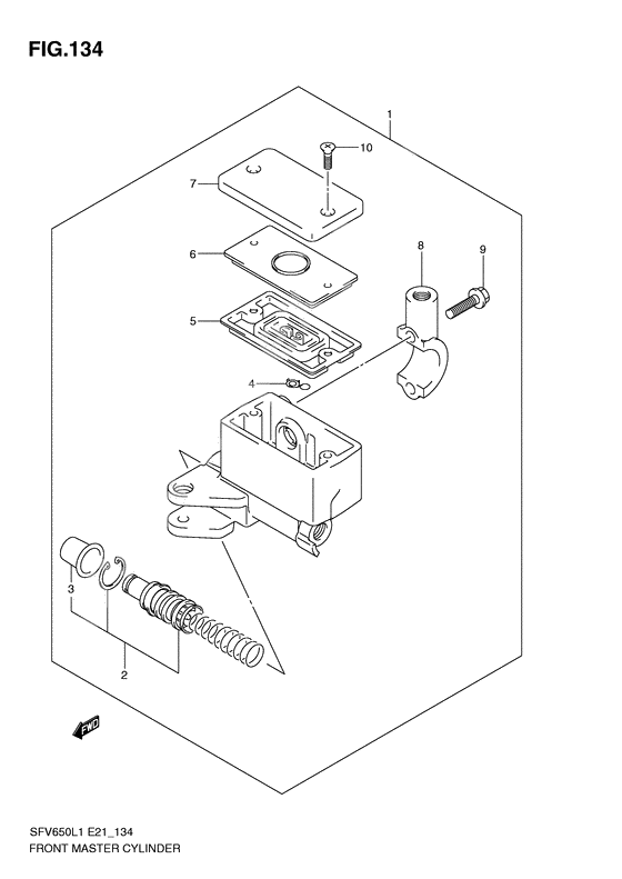 Front master cylinder              

                  Sfv650ul1 e21