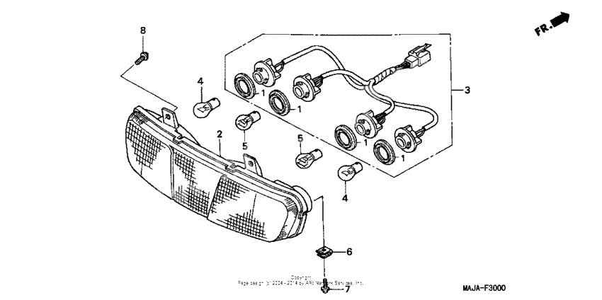 Rear combination light