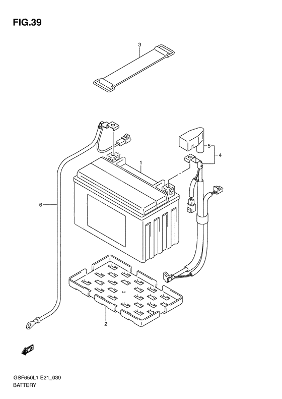 Battery              

                  Gsf650sul1 e21