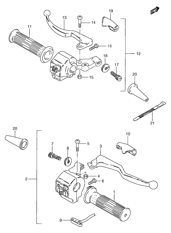 Handle lever              

                  Gs125ux/uy e71