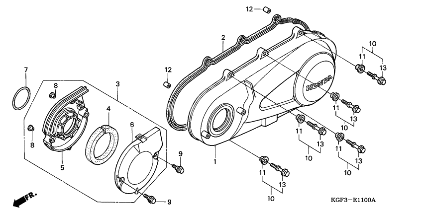 Left crankcase cover