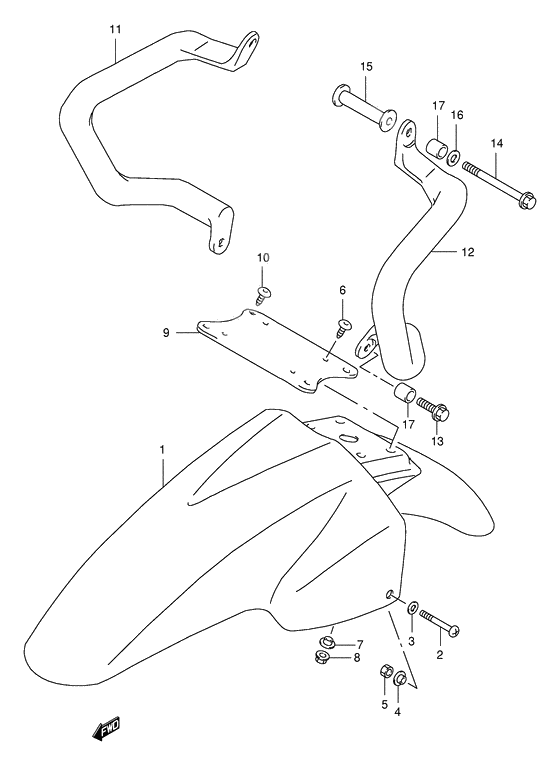 Front fender              

                  Model x