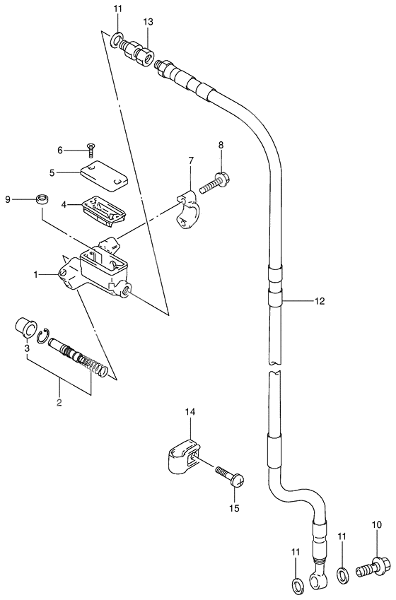 Front master cylinder