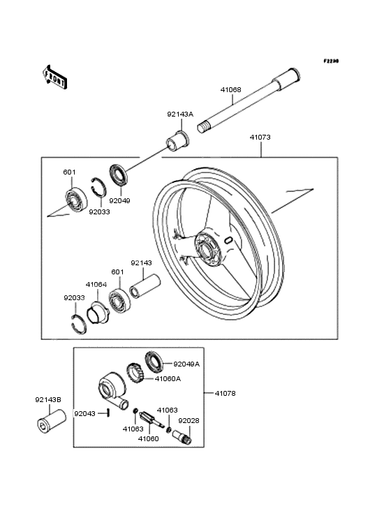 Front hub