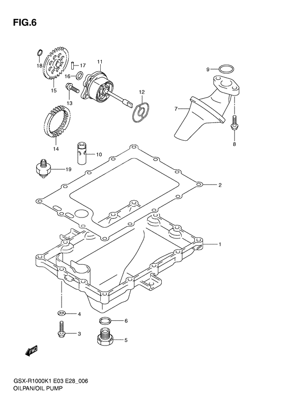 Oil pan - oil pump