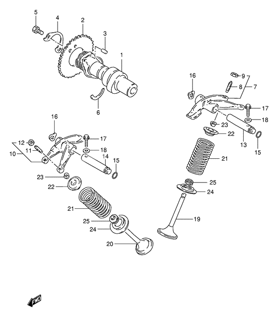 Cam shaft - valve