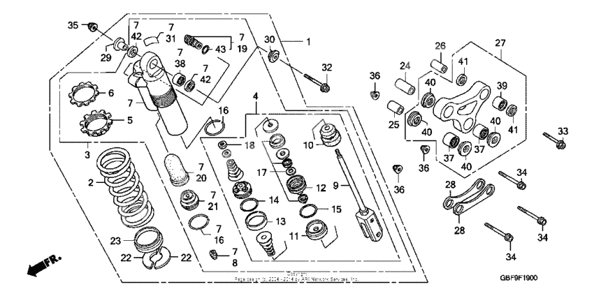 Rear shock absorber