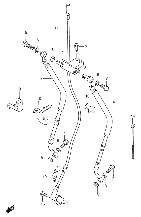 Front brake hose              

                  Gsf1200sav/saw/sax/say