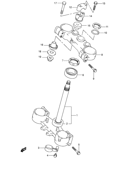 Steering stem              

                  Model k2