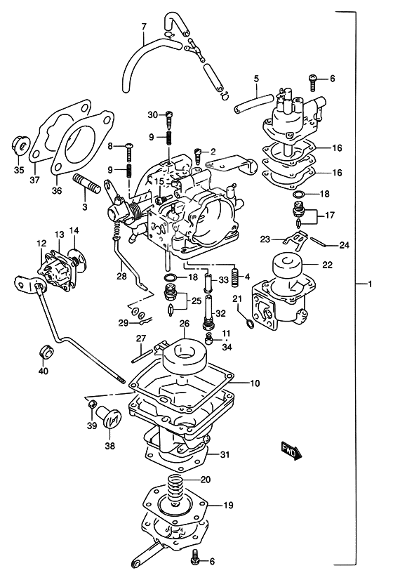 Carburetor assy