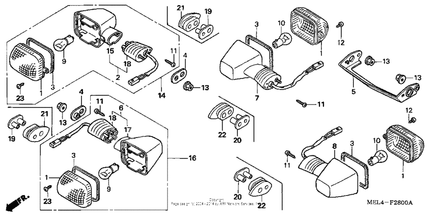 Front + rear turn signal