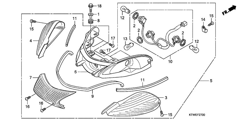 Rear combination light