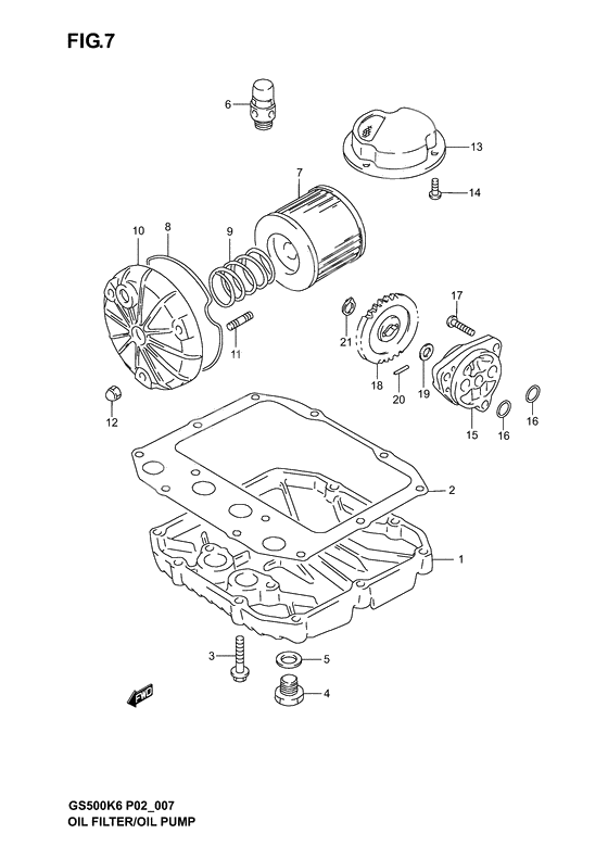 Oil filter-oil pump