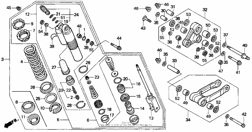 Rear shock absorber 95-96