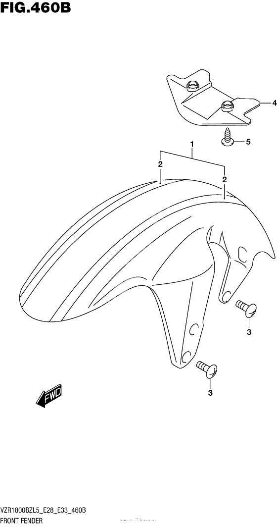 Переднее крыло (Vzr1800Bzl5 E33)