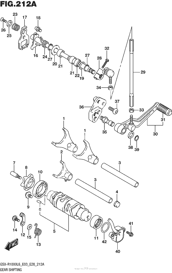 Копирный вал & Вилки & Вал переключения