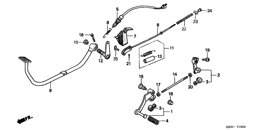 Brake pedal assy