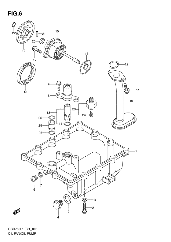 Oil pan - oil pump