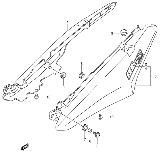 Seat tail cover              

                  Model k5