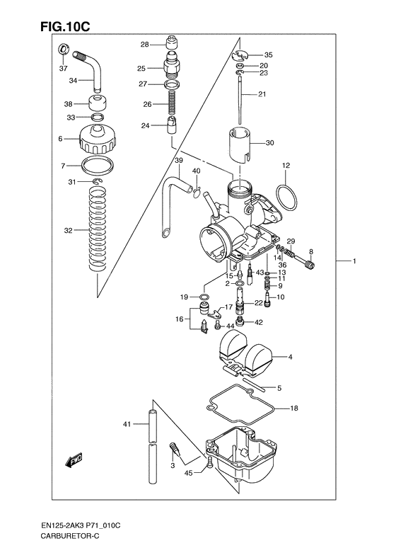 Carburetor assy              

                  En125huk7/huk8