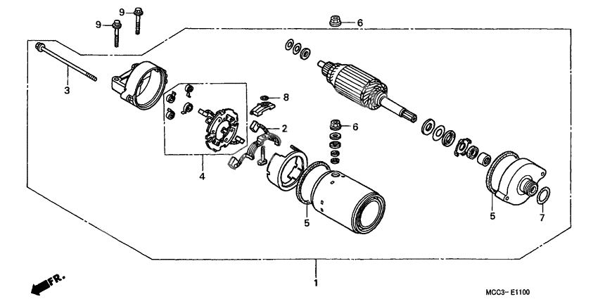 Starting motor