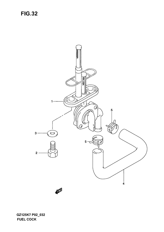 Fuel cock              

                  Model k3/k4/k5/k6