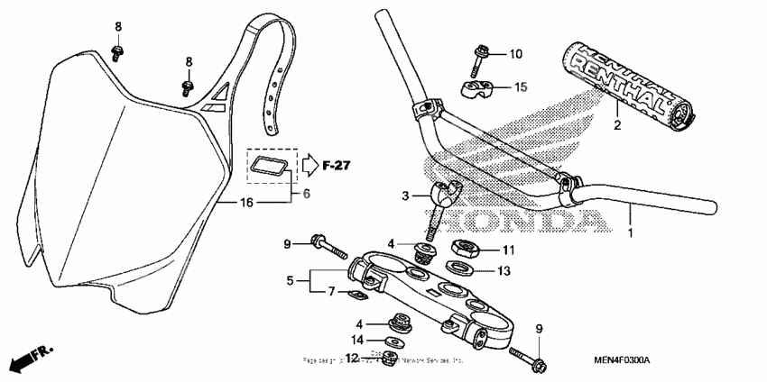 Handlebar + top bridge