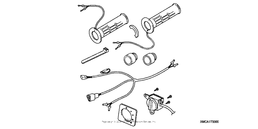 Heated grip (w/thermostat)