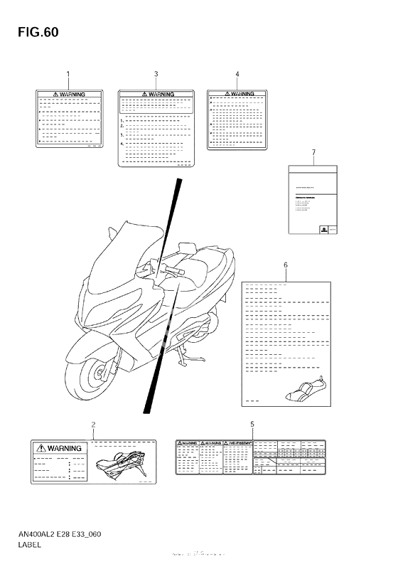 Информационные наклейки (An400Za L2 E28)