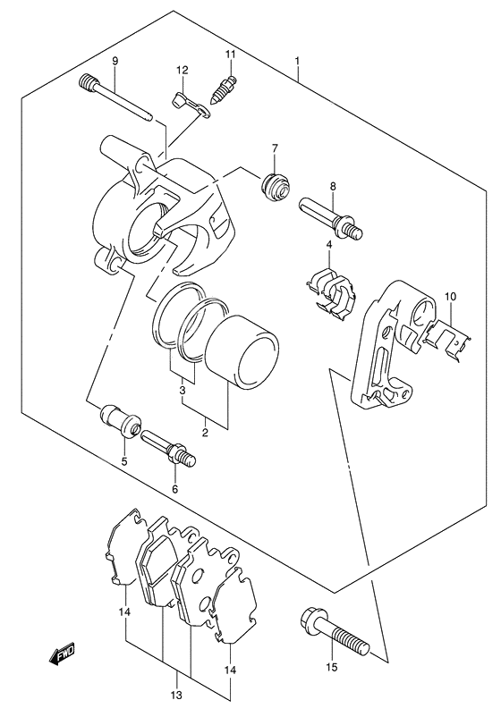 Front caliper