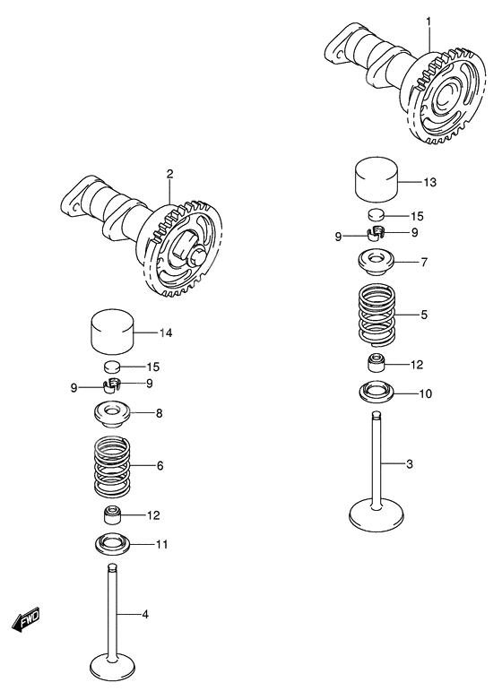 Camshaft - valve