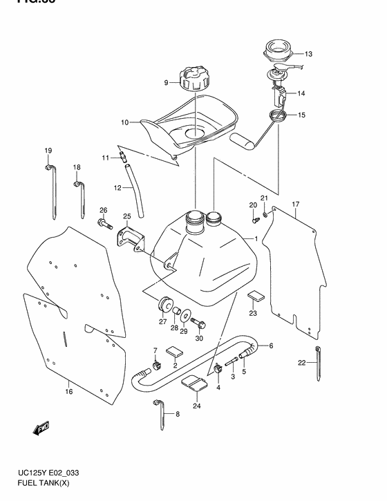 Tank fuel              

                  Model x