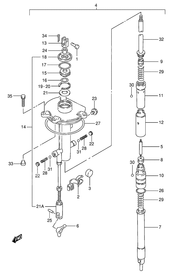 Shift rod