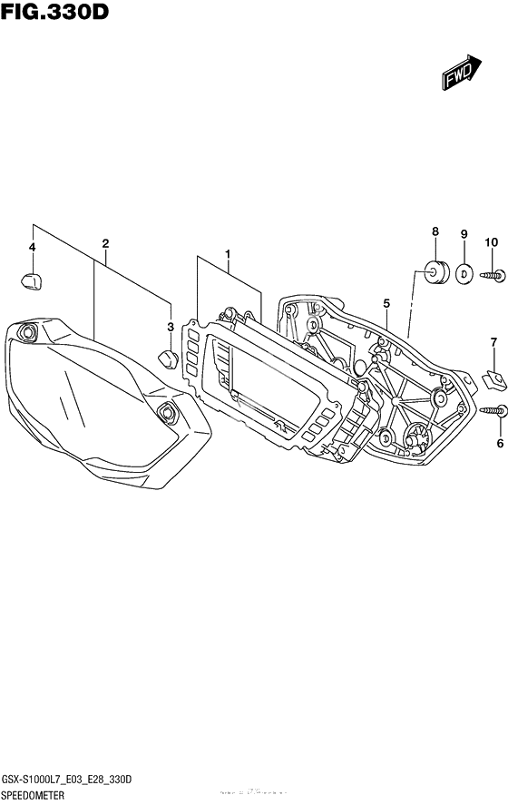 Speedometer (Gsx-S1000Al7 E33)