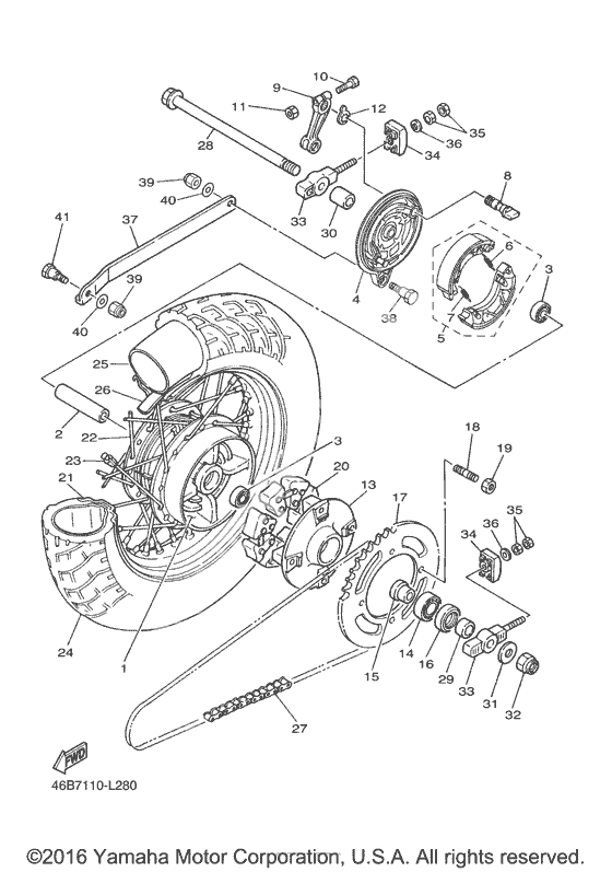 Заднее колесо